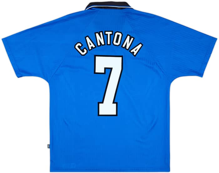1996-98 Manchester United Third Shirt Cantona #7 - 8/10 - (M)