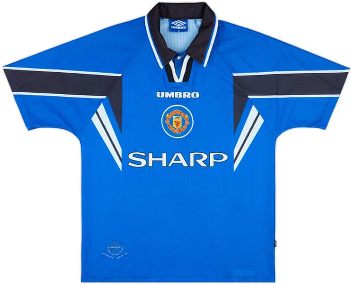 1996-98 Manchester United Third Shirt Cantona #7 - 8/10 - (M)