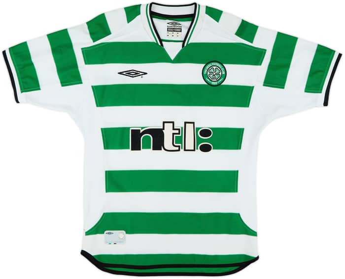 2001-03 Celtic Home Shirt Larsson #7 - 7/10 - (S)