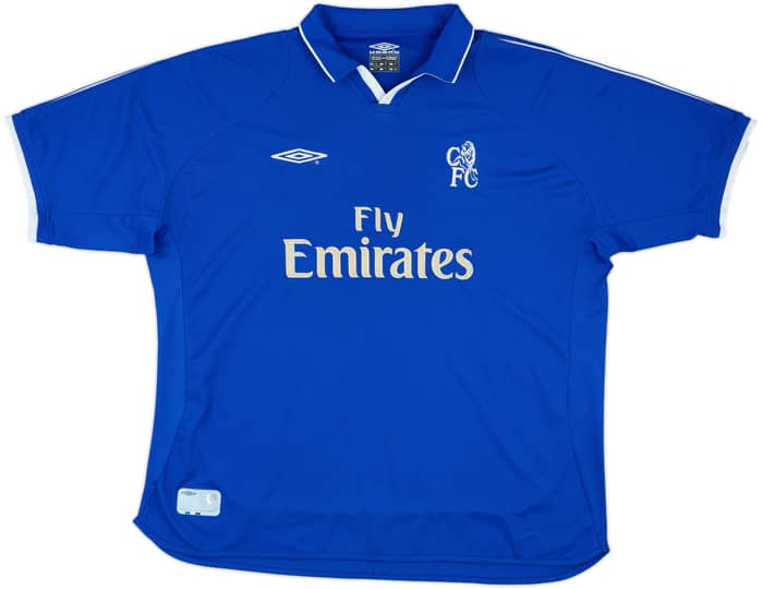 2001-03 Chelsea Home Shirt Zola #25 - 8/10 - (XXL)