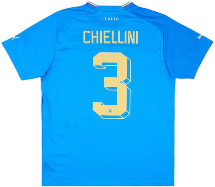 2022-23 Italy Home Shirt Chiellini #3 - 10/10 - (L)