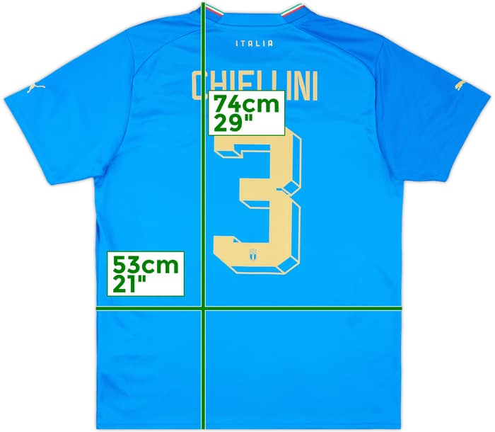 2022-23 Italy Home Shirt Chiellini #3 - 10/10 - (L)