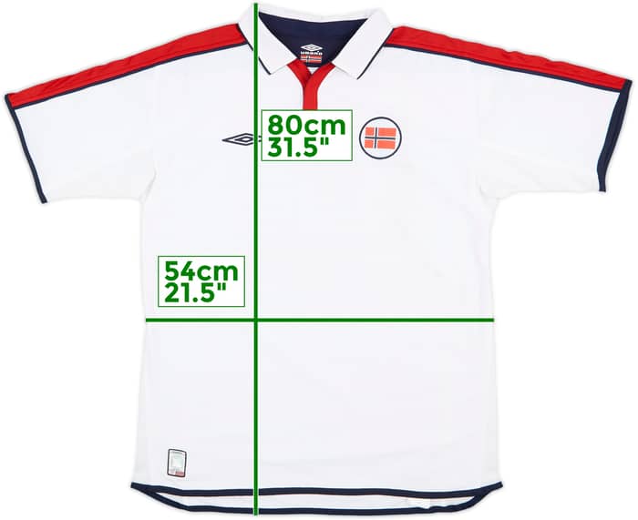 2002-04 Norway Away Shirt - 8/10 - (L)