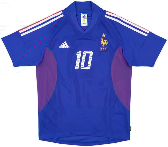 2002-04 France Home Shirt Zidane #10 - 10/10 - (S)