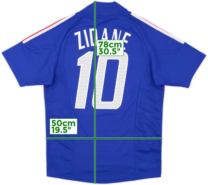 2002-04 France Home Shirt Zidane #10 - 10/10 - (S)