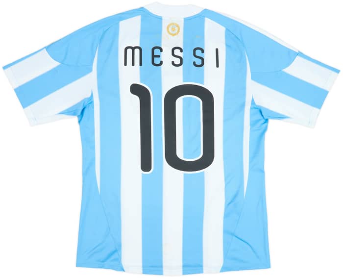 2010-11 Argentina Home Shirt Messi #10 - 5/10 - (L)