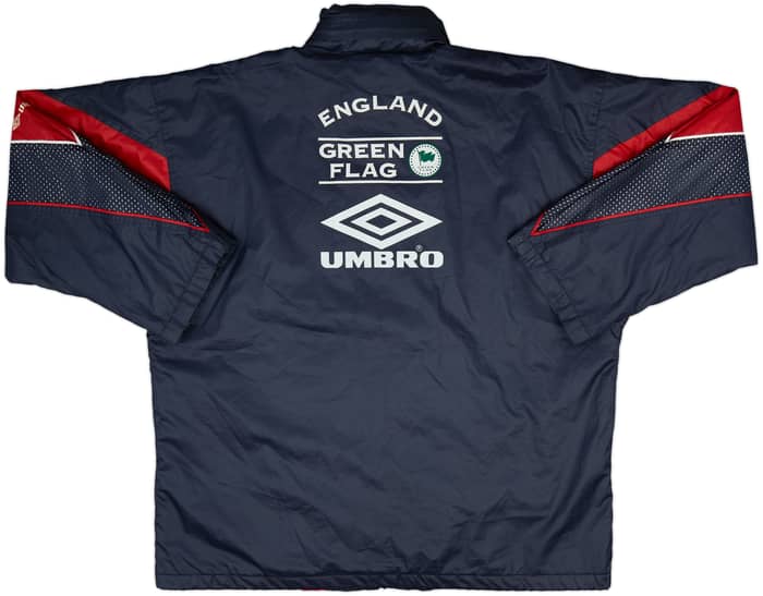 1998-00 England Umbro Padded Bench Coat - 8/10 - (M)