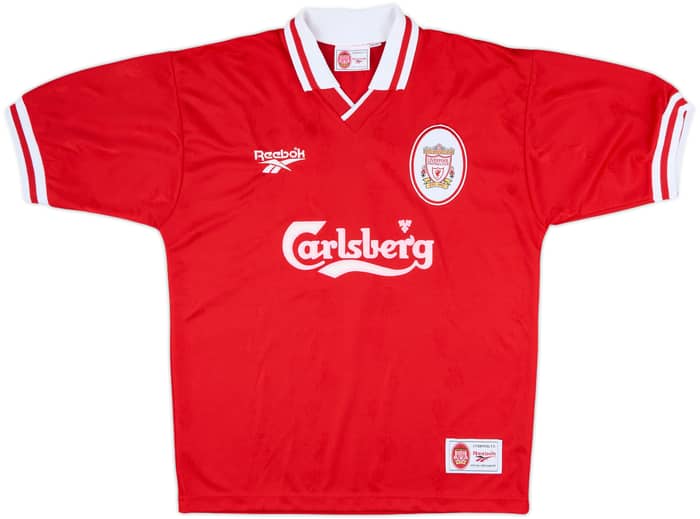 1996-98 Liverpool Home Shirt Redknapp #11 - 9/10 - (M)