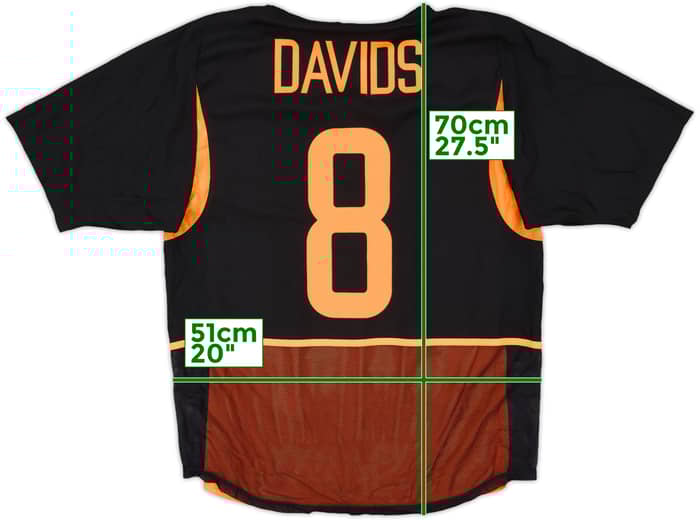 2002-04 Netherlands Player Issue Away Shirt Davids #8 - 9/10 - (L)