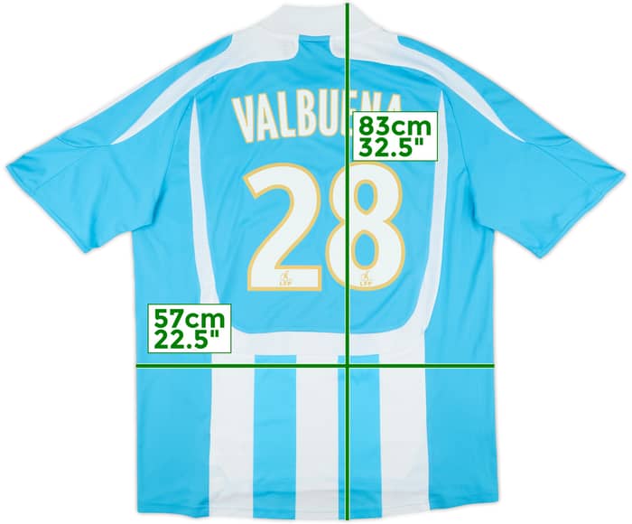2007-08 Olympique Marseille Away Shirt Valbuena #28 - 8/10 - (L)