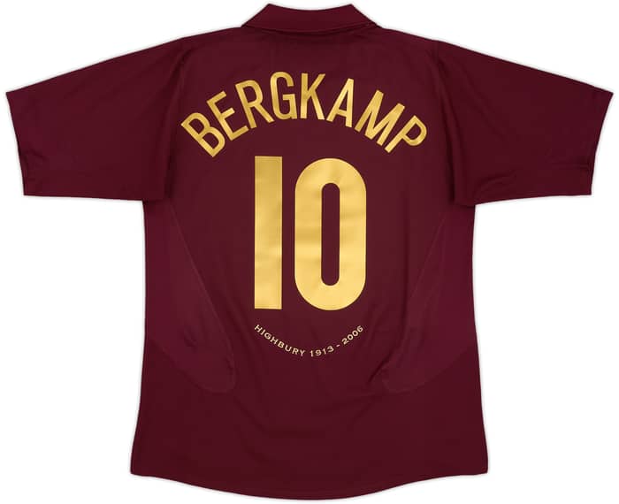 2005-06 Arsenal Home Shirt Bergkamp #10 - 8/10 - (L)