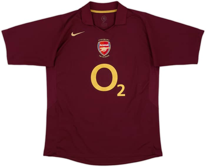 2005-06 Arsenal Home Shirt Bergkamp #10 - 8/10 - (L)