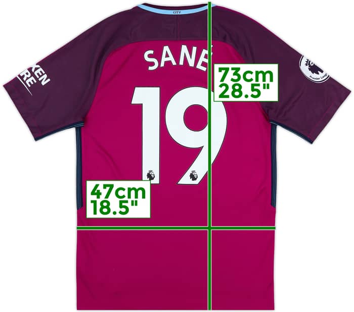 2017-18 Manchester City Away Shirt Sane #19 - 8/10 - (S)