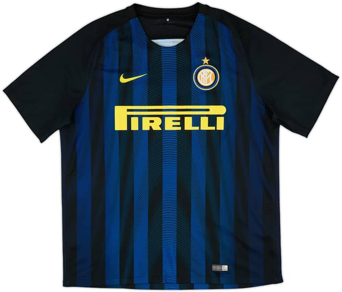 2016-17 Inter Milan Home Shirt Ever Banega #19 - 7/10 - (XL)