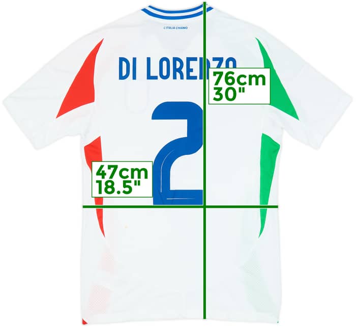 2024-25 Italy Away Shirt Di Lorenzo #2 (S)