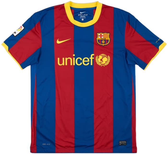 2010-11 Barcelona Home Shirt Sergio #16 - 9/10 - (L)