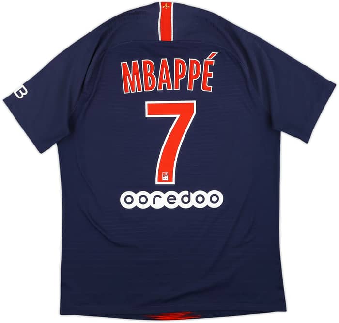 2018-19 Paris Saint-Germain Player Issue Home Shirt Mbappe #7 - 10/10 - (L)