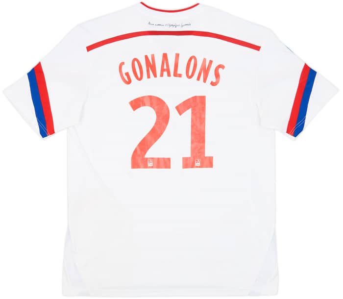 2014-15 Lyon Home Shirt Gonalons #21 - 5/10 - (XL)