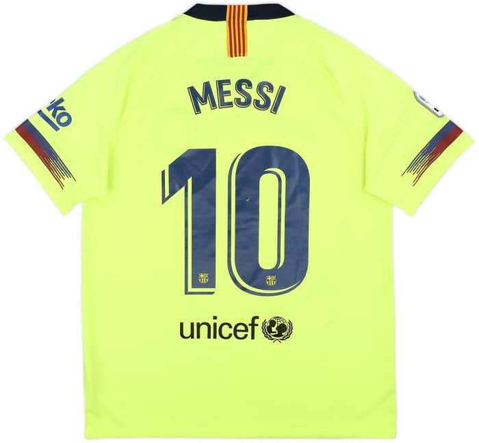 2018-19 Barcelona Away Shirt Messi #10 - 7/10 - (L)