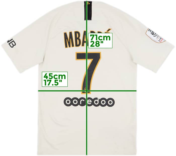2018-19 Paris Saint-Germain Away Shirt Mbappe #7 - 6/10 - (S)