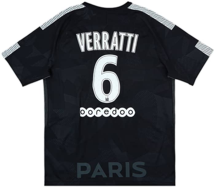2017-18 Paris Saint-Germain Third Shirt Verratti #6 - 6/10 - (L)