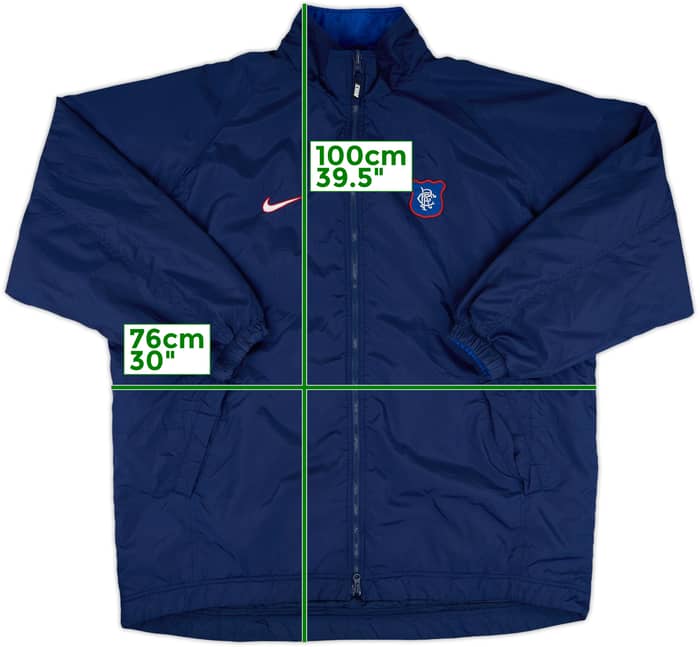 1997-98 Rangers Nike Reversible Padded Bench Coat - 7/10 - (XXL)