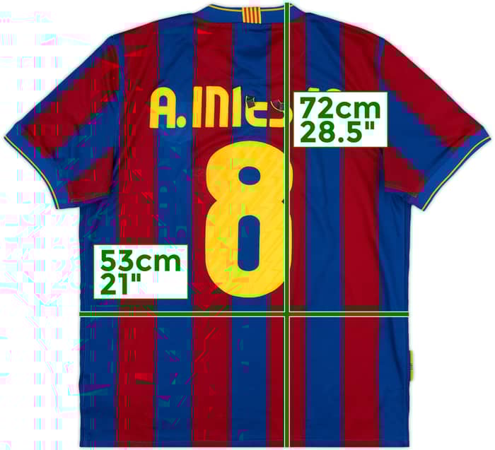 2009-10 Barcelona Home Shirt A.Iniesta #8 - 5/10 - (M)