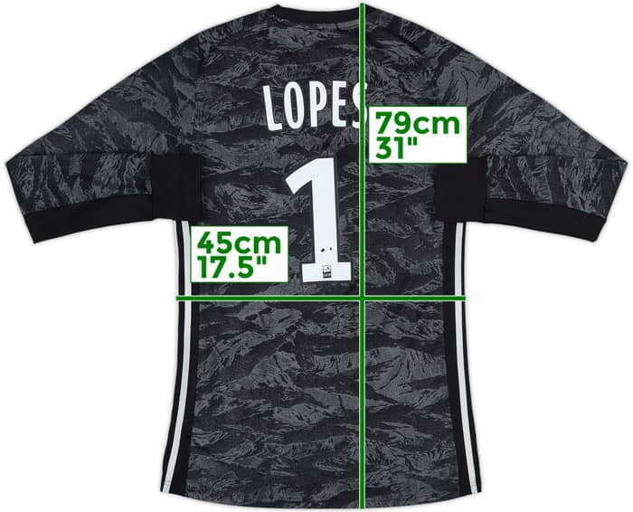 2018-19 Lyon GK Shirt Lopes #1 - 6/10 - (S)