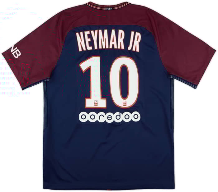 2017-18 Paris Saint-Germain Home Shirt Neymar Jr #10 - 9/10 - (M)