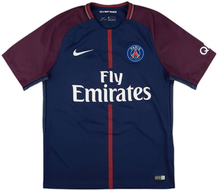 2017-18 Paris Saint-Germain Home Shirt Neymar Jr #10 - 9/10 - (M)