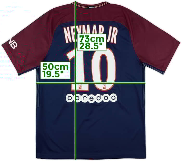 2017-18 Paris Saint-Germain Home Shirt Neymar Jr #10 - 9/10 - (M)