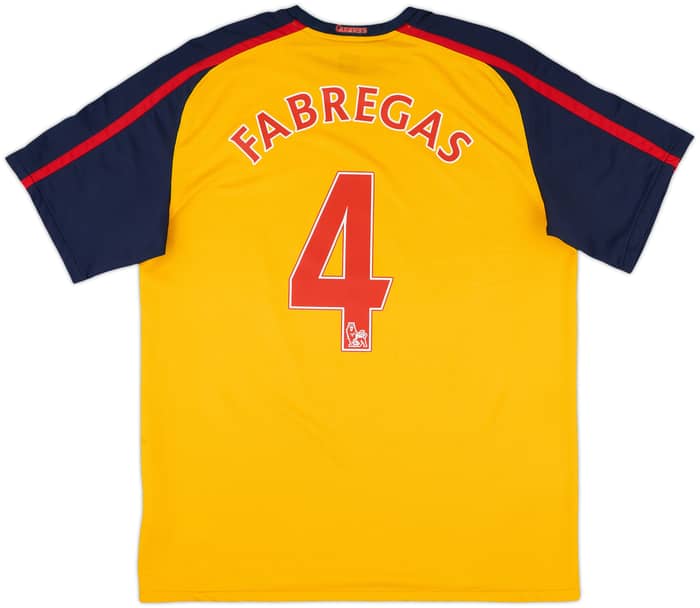 2008-09 Arsenal Away Shirt Fabregas #4 - 6/10 - (L)