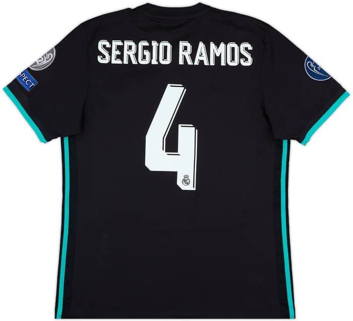 2017-18 Real Madrid Away Shirt Sergio Ramos #4 - 7/10 - (L)