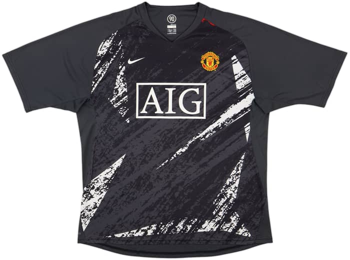 2007-08 Manchester United Nike Training Shirt - 9/10 - (XL)