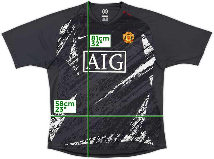 2007-08 Manchester United Nike Training Shirt - 9/10 - (XL)