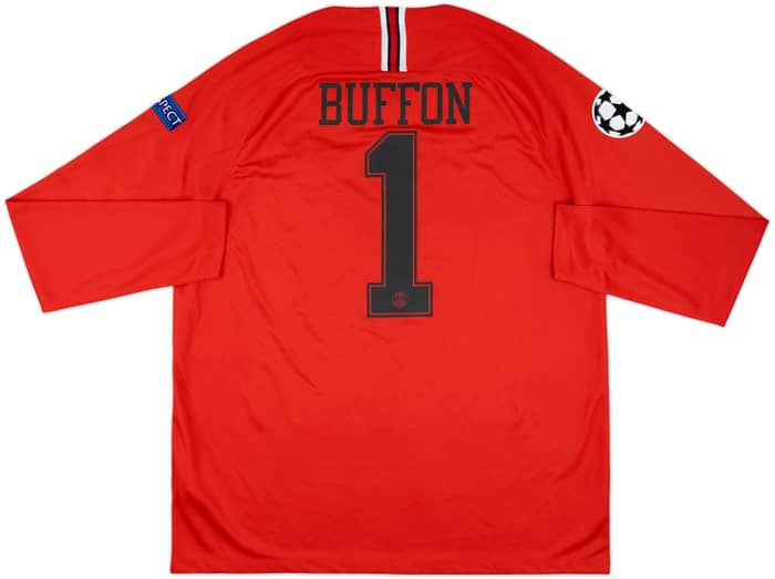 2018-19 Paris Saint-Germain Cup GK Shirt Buffon #1 - 9/10 - (XL)