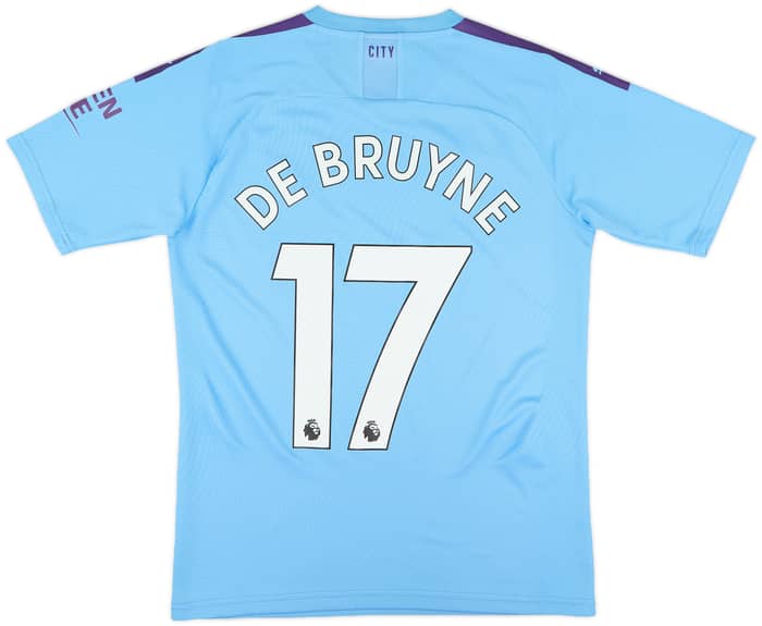 2019-20 Manchester City Home Shirt De Bruyne #17 - 8/10 - (S)