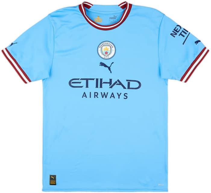 2022-23 Manchester City Home Shirt De Bruyne #17 - 10/10 - (M)