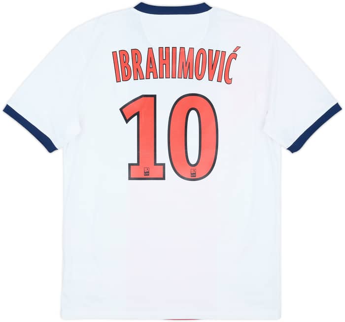 2013-14 Paris Saint-Germain Away Shirt Ibrahimovic #10 - 7/10 - (M)