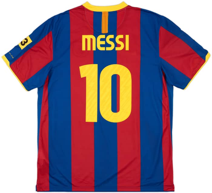 2010-11 Barcelona Home Shirt Messi #10 - 9/10 - (XL)