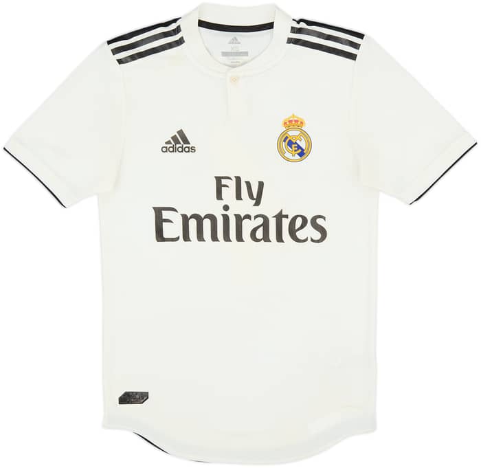 2018-19 Real Madrid Authentic Home Shirt Sergio Ramos #4 - 7/10 - (XS)