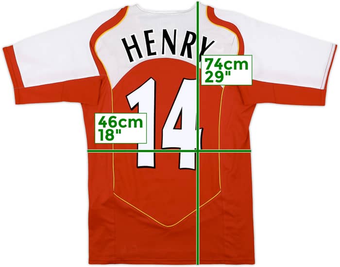2004-05 Arsenal Home Shirt Henry #14 - 9/10 - (S)