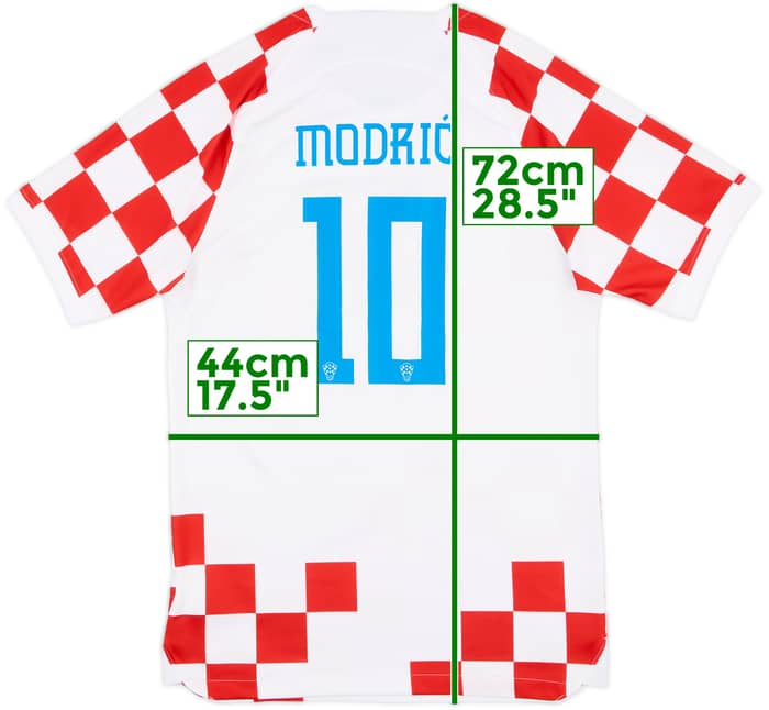 2022-23 Croatia Home Shirt Modric #10 - 9/10 - (S)