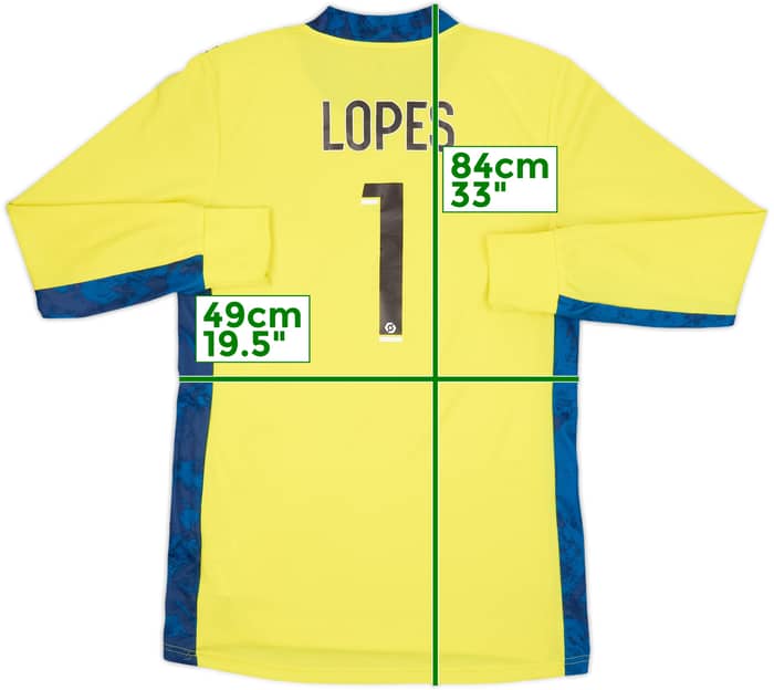 2020-21 Lyon GK Shirt Lopes #1 - 9/10 - (M)