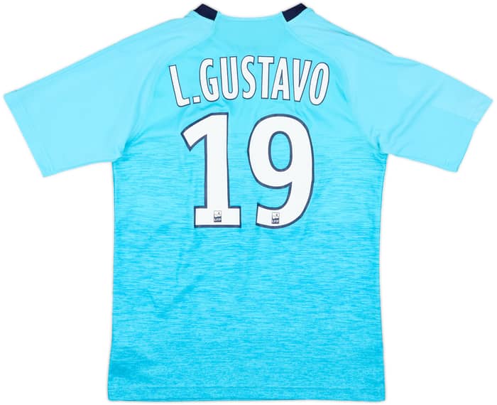 2018-19 Olympique Marseille Third Shirt L. Gustavo #19 - 9/10 - (S)