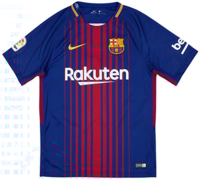 2017-18 Barcelona Home Shirt Messi #10 - 9/10 - (S)