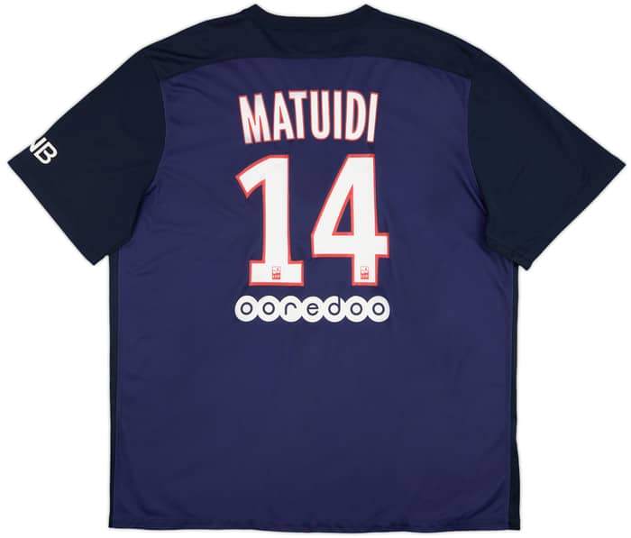 2015-16 Paris Saint-Germain Home Shirt Matuidi #14 - 9/10 - (XXL)