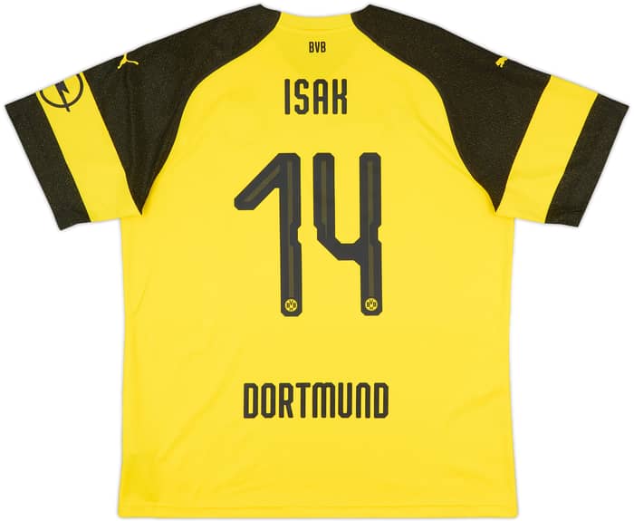 2018-19 Borussia Dortmund Home Shirt Isak #14 - 9/10 - (XXL)
