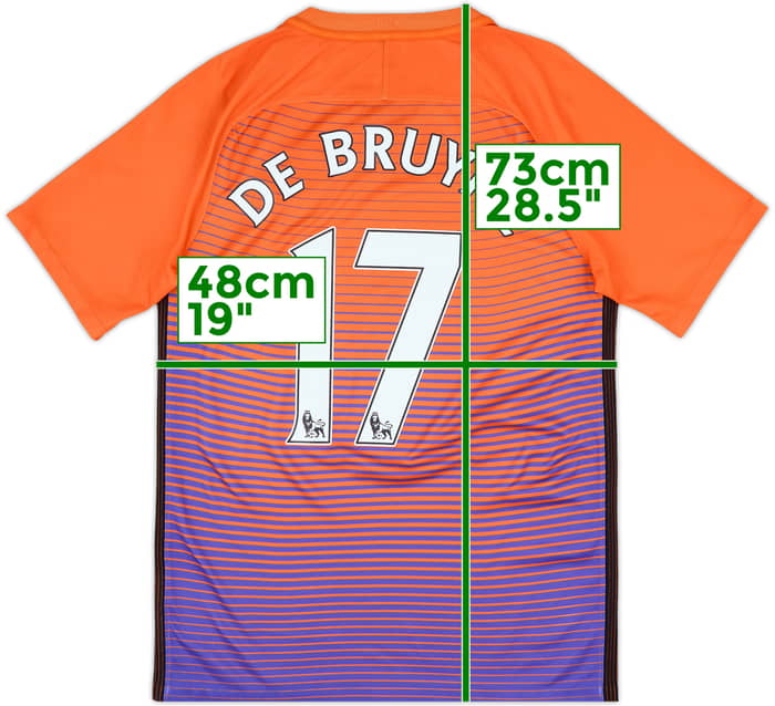 2016-17 Manchester City Third Shirt De Bruyne #17 - 10/10 - (S)