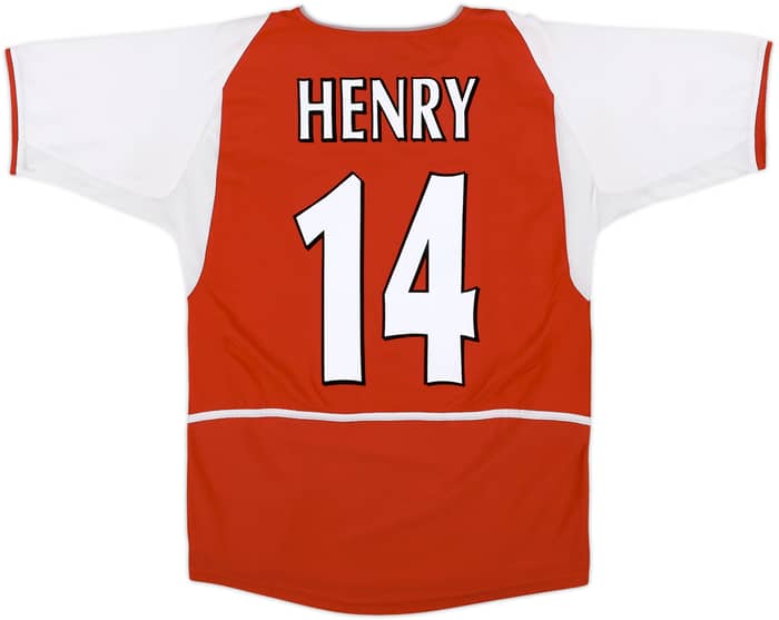 2002-04 Arsenal Home Shirt Henry #14 - 8/10 - (XL.Boys)